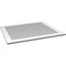 Ekena Millwork Vertical Surface Mount PVC Gable Vent: Non-Functional, w/3-1/2"W x 1"H, Standard Frame, 42"W x 36"H GVPVE42X3601SN - alternate 2